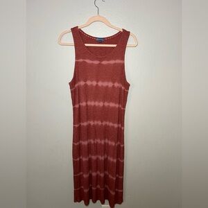 Democracy Rust Tie-Dye Midi Dress